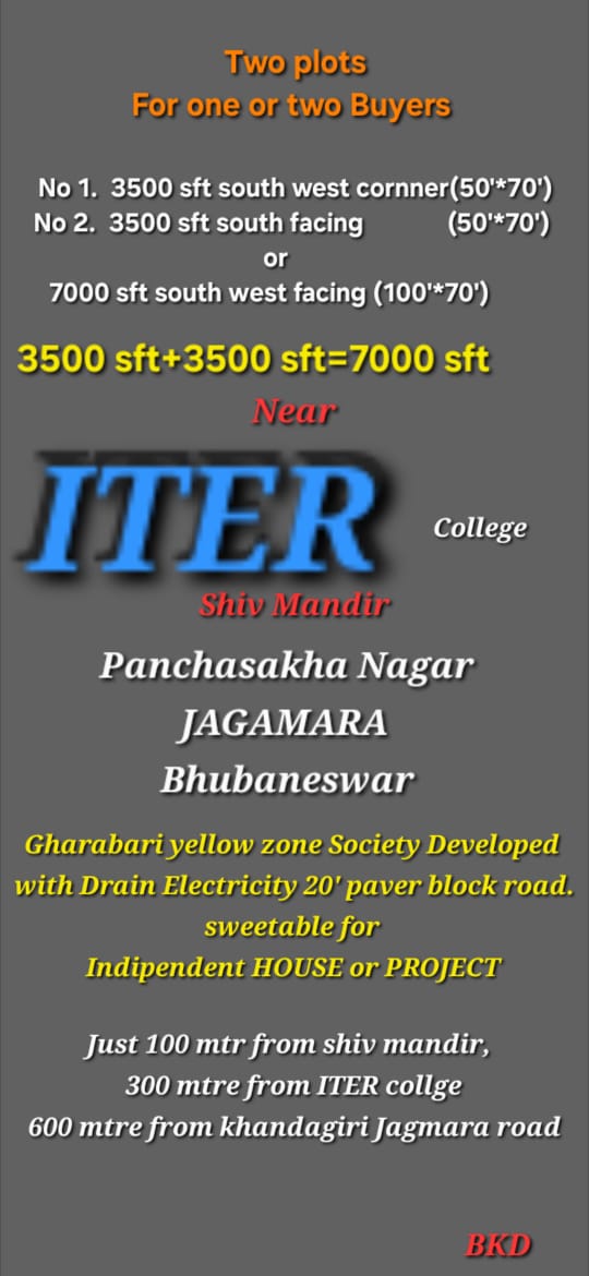 Two plots for one or two buyer