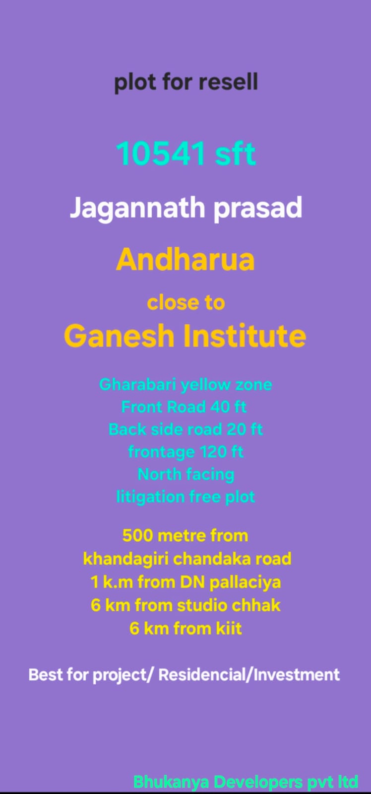 Plot near Ganesh Institute